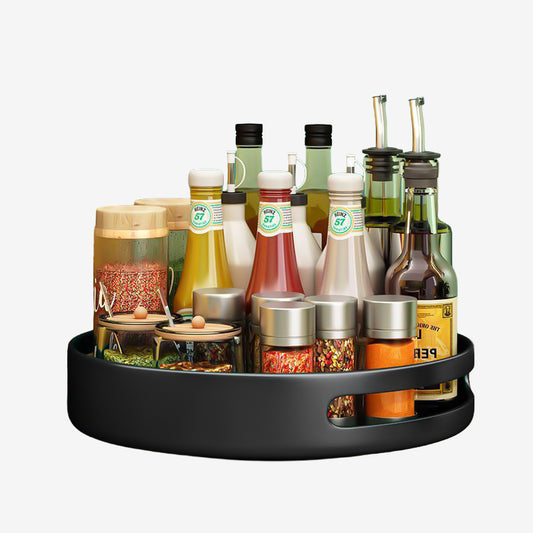 Lazy Susan Organizer Turntable for Cabinet, Rotating Condiment Organizer